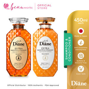 Moist Diane Extra Smooth & Straight Shampoo and Treatment (450 ML each)