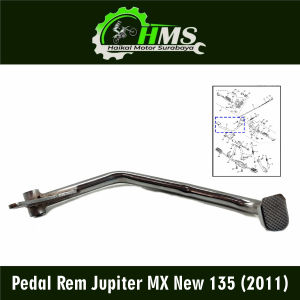 Pedal Rem Jupiter MX New 135 (2011) - Vedal Fedal Pijakan Injakan Rim Brake Break Bawah Belakang