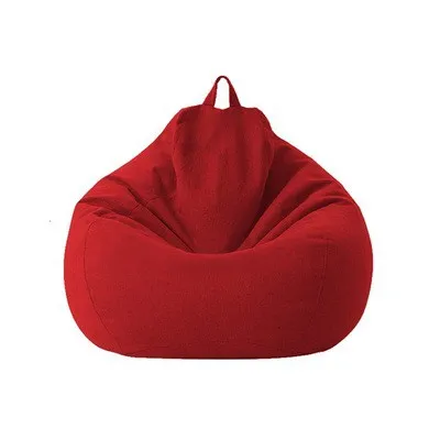 S/M/L /XL sofa bean Stylish Bedroom Furniture Solid Color Single Bean Bag Lazy Sofa Cover DIY Filled Inside