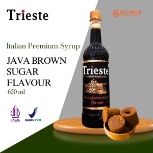 Syrup TRIESTE Rasa JAVA BROWN SUGAR 650 ml Italian Premium Sirup Gula Jawa Flavoured Minuman Bartender Kopi