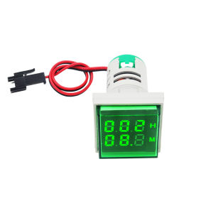 22mm LED Square Digital Timer Meter 0-60 minute/0-999hour AC 220V-380V Mini Signal Light Hour Meter Panel Mounting