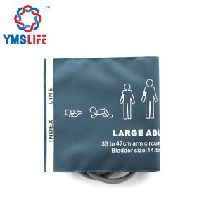 37~47CM Reusable Blood Pressure Cuff Double Tube NIBP Cuff with Bladder Precision Digital Sphygmomanometer Sleeves Belt Medical Monitors Accessory(CM-1024D-01)