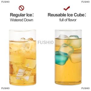 [COD] FUSHI0 12 Cái Bộ Whisky tái sử dụng ICE CUBE mùa hè chịu mài mòn đá Whisky Cubes phụ kiện nhựa