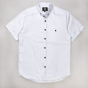 (Denim) Kemeja Polos Lengan Pendek Warna Denim Dewasa Size M-XXXXL