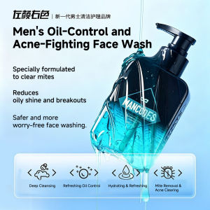 Mancodes Man Cleanser De-Mite Oil Control Acne Removal Blackheads Hydration Moisturising Skin Care Products 150g