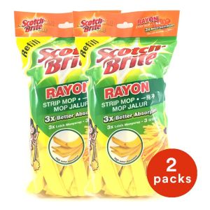 3M Scotch Brite Twin Pack Rayon Strip Mop Refill