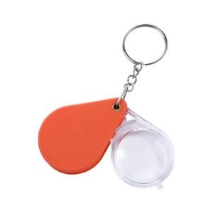 IIRA Portable Key Chains Key Ring Glass Loupe Lens Microscope Folding Magnifier Magnifier with Key Chain Magnifying Glass
