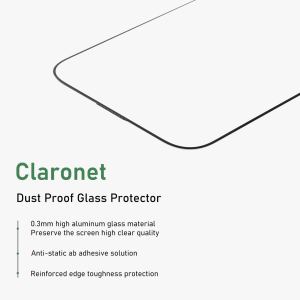 HALOSURE CLARONET Dust Proof CLEAR Tempered Glass Screen Protector Film for iPhone 16 / 15 series