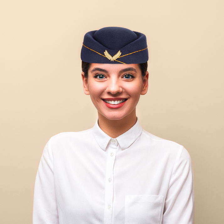 [ KEDAI LOKAL 🇲🇾] Cabin Crew Hat Stewardess Hat Topi Pramugari ...