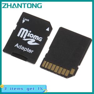 ZHANTONG อะแดปเตอร์แปลงการ์ดหน่วยความจำ Micro SD Trans Flash TF ไปยัง SD SD SD SD HC 5ชิ้นสีดำ