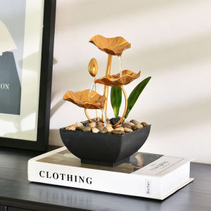 Thác Nước Phong Thủy Hoa Sen Decor Trang Trí Nhà Cửa