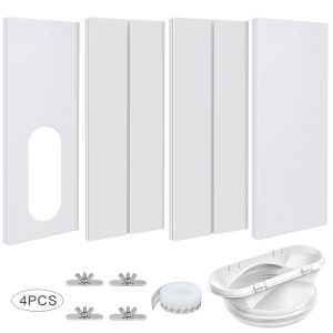 Portable Air Conditioner Window Kit With Coupler Universal Adjustable Sliding AC Vent Kit For Ducting