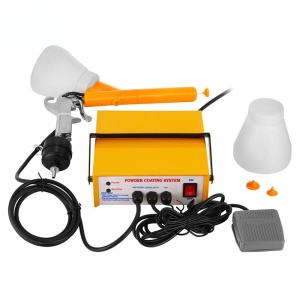 220V Portable Manual Spray Gun Electrostatic Spray Powder Coating Gun System Machinery