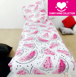 Watermelon Bedsheets 3 in 1 Garterize Fitted Sing/Twin/Double/Queen