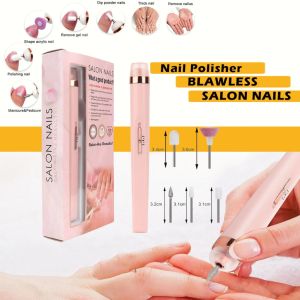 SN Nail Polisher 5 In 1 Manicure Pedicure Alat Kikir Poles Ukir kuku - Blawless Salon Nail Alat Kikir Kuku Set Manicure 5 In 1 Electric