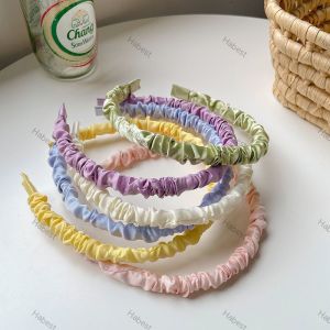 【Ready Stock】Korean Satin Pleated Hairband For Women Hair Accessories