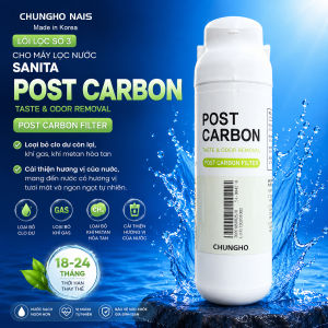 Lõi lọc nước số 3 Post Carbon cho máy lọc nước ChungHo SANITA/OMNI Nhập khẩu Hàn Quốc