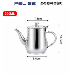 Pelise 304 Stainless Steel Oil Filter Pot Container Filter Separator Can Kitchen Cooking Tool