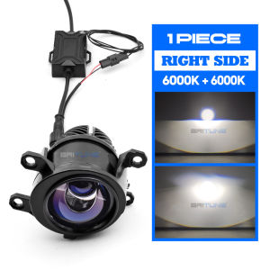 Blue Hyperboloid Bi LED Fog Lights For Toyota Innova VIOS Hilux Revo Yaris New Camry Corolla Fortuner 2.0 inch H11 Fog Lamp Projector Lens