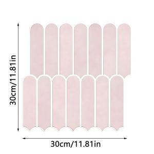 DIVATEN PVC Tile Sticker 2D Print Self Adhesive Wall Decal Modern Water Proof Vinyl Sheet For Kitchen