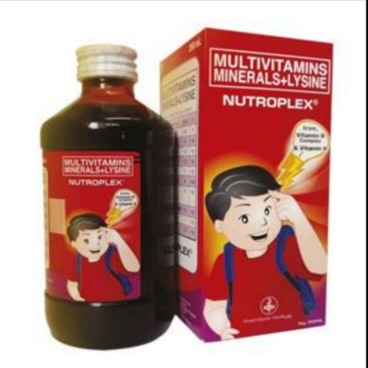 Unilab Nutroplex Syrup 250ml Multivitamin+Mineral+Lysine+Iron+Vit. B