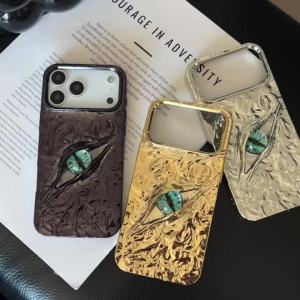 ใหม่ เคสตาปีศาจ 3D สำหรับ iPhone 11 12 13 14 15 16 17 Pro Max Plus 17Air เคสนุ่มปีศาจเคลือบเงาหลังย่น