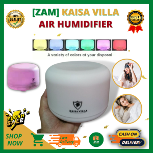 [ZAM] Air Humidifier Purifiers 500ML diffuser /  Room Humidifier/500ml 7 LED Color Aromatherapy Essential Oil Diffuser Ultrasonic Air Humidifier Aroma Waterless Auto Shut-off For Home Office Baby Air Humidifier With Remote Control