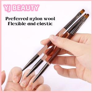 🔥🔥🔥yaojun 3 Pcs Manicure Brushes Dual Use Gel Gradient Brush Ultra Thin Line Drawing Pen Dual End Nail Art Design Painting Tools