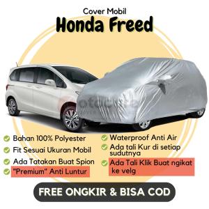 Sarung Cover Mobil FREED Bahan 100% Polyester Waterproof Anti Debu dan Anti UV Aman Anti Luntur