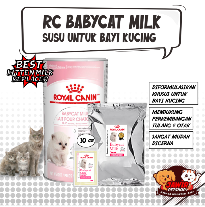 10gr SUSU ROYAL CANIN BABYCAT MILK untuk anak bayi kucing baru