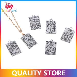 [Eleanor] 1Pc Tarot Pendant DIY Witch Divination Moon Sun Charms Bracelet Necklace Jewelry Crafts Making
