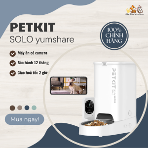 PETKIT SOLO YUMSHARE Máy ăn có camera cho thú cưng (Bảo hành 12 tháng)