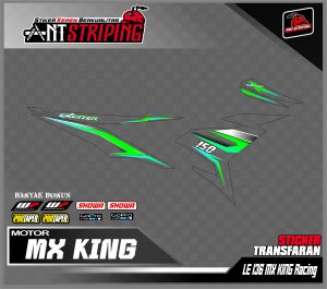 MX KING!! Stiker Striping TRANSPARAN Motor mx king keren list variasi yamaha Transparan LE136