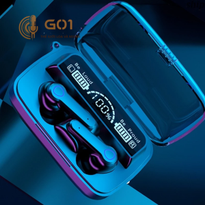 Tai nghe Bluetooth M19 G01 với màn hình hiển thị chống ồn chủ động pin dự phòng và âm thanh siêu tốc