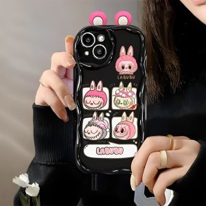 FOX Case Samsung A05 A02S A03S A22 M22 M32 4G A12 M12 Casing Softcase Silicone Pita Labubu Almost Hidden