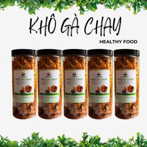 Combo 5 -Khô gà lá chanh chay nhà làm 200g- ăn chay và mặn đều được- dễ dàng mang theo kết hợp món ăn - Hương Nhiên