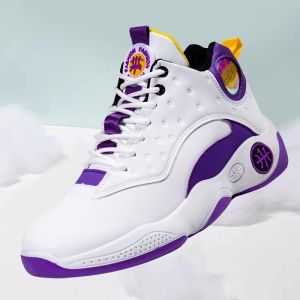High-top Leather Waterproof Basketball Shoes