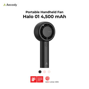 [NEW] Aecooly พัดลมมือถือ Halo 01 ความจุ 4500mAh พัดลมพกพา เสียงเบา ขนาดกระทัดรัด พกพาสะดวก ใช้งานง่าย