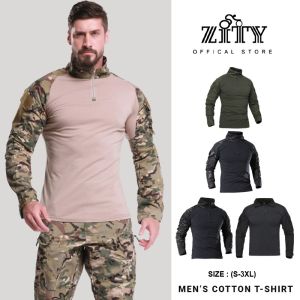 ZITY mens quick-dry camo frog suit—durable breathable long-sleeve shirt for rugged outdoor use.