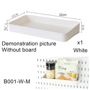 Pegboard Perforated Display Board Wall Display Rack Peg Board Wall Mounted Storage Display Combination Easy Install Hole Board Wall Organizer 洞洞板置物架