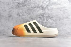 อาดิดาส adiFOM MULE แฟชั่นใส่สบายกันลื่นรองเท้าแตะปิดหัวสีเหลืองสีขาวสีดำ