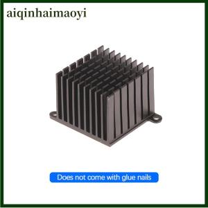 aiqinhaimaoyi 3D Printer Parts Heatsink Aluminum Cooling Heat Sink Radiator Black Heat Dissipation With Ears Motherboard Heat Sink 37x37x30MM
