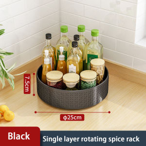 360° rotating tray rack/Lazy Susan Turntable/Kitchen Storage Shelf Rack /Seasoning Spices racks