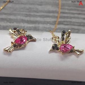[COD] Auto Stuff Hummingbird Long Drop ต่างหูจี้นกพู่คริสตัลจี้ต่างหู