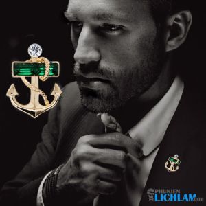 [HCM]Ghim cài áo vest nam QT855