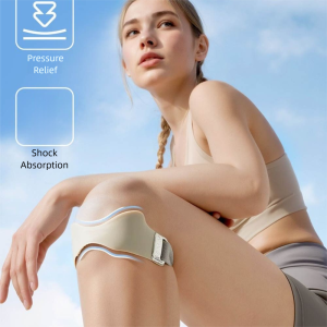 XUANY ยางยืด สายรัดเข่าแบบเข็มขัด Patella หนาขึ้น ป้องกันเข่า สายรัดสะบ้า ตัวป้องกันข้อต่อ ระบายอากาศได้ สนับเข่า ผู้ชายและผู้หญิง