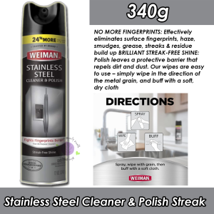 Weiman Stainless Steel Wipes l Stainless Steel Cleaner and Polish Protects Appliances from Fingerprints