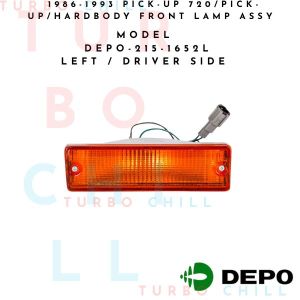 1986-1993 PICK-UP 720/PICK-UP/HARDBODY FRONT LAMP ASSY DEPO-215-1652L LEFT / DRIVER SIDE