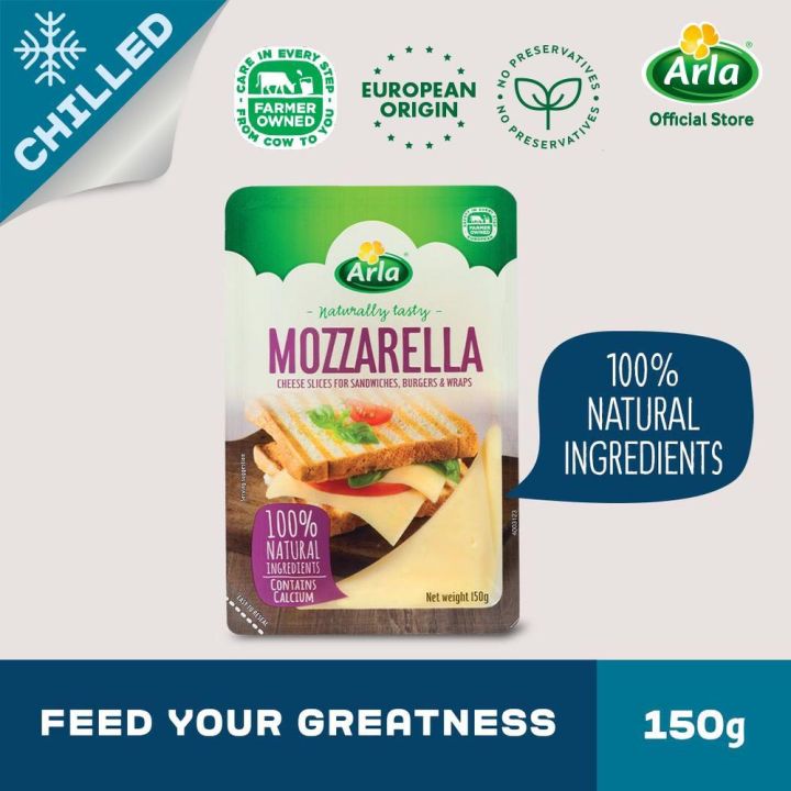 Arla Natural Mozzarella Slices 150g Lazada PH