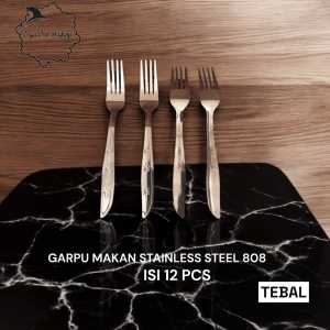 sendok/garpu makan 808 tebal stainless steel harga per 1 ls